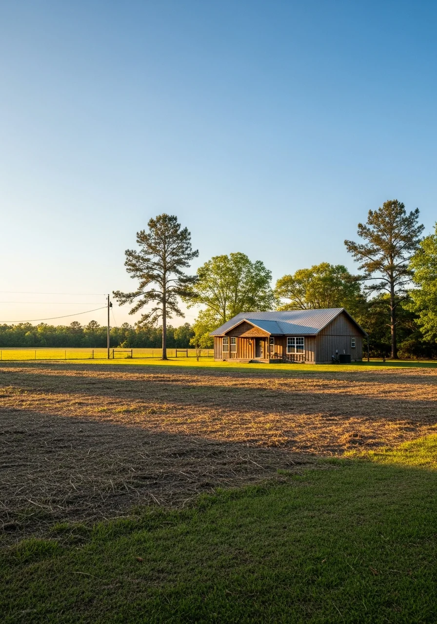 Farmerville residential home with rural setting, showing typical Louisiana country property and surroundings.