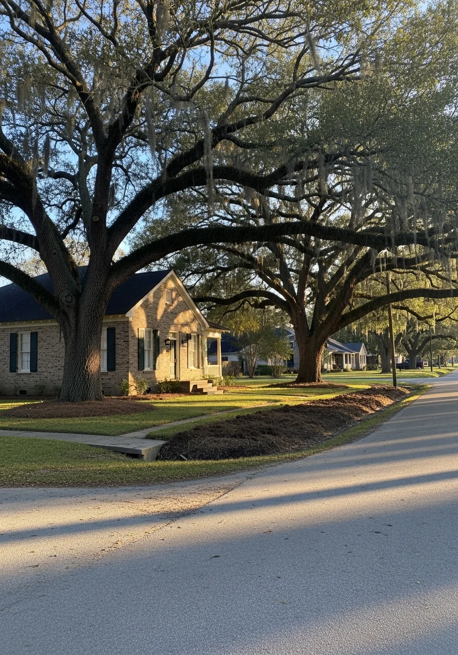 Residential property in Tallulah showing typical Louisiana home with mature landscaping and river-region setting.